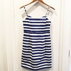 GAP Blue and White Striped Sundress with pockets